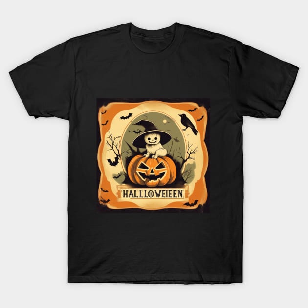 Halloween Cat's AI My Favorite T-Shirt by KNJ Store